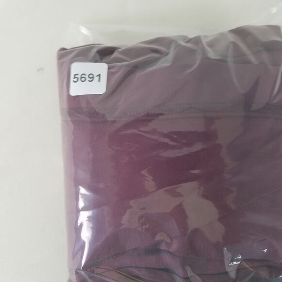 Lush Romper Dress Womens Small Burgundy Bishop Sleeve Cold‎ Shoulder Surplice - Picture 16 of 16